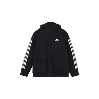Veste à capuche en coton sport rayé à imprimé logo pour homme Vêtements d'extérieur Noir GT1688