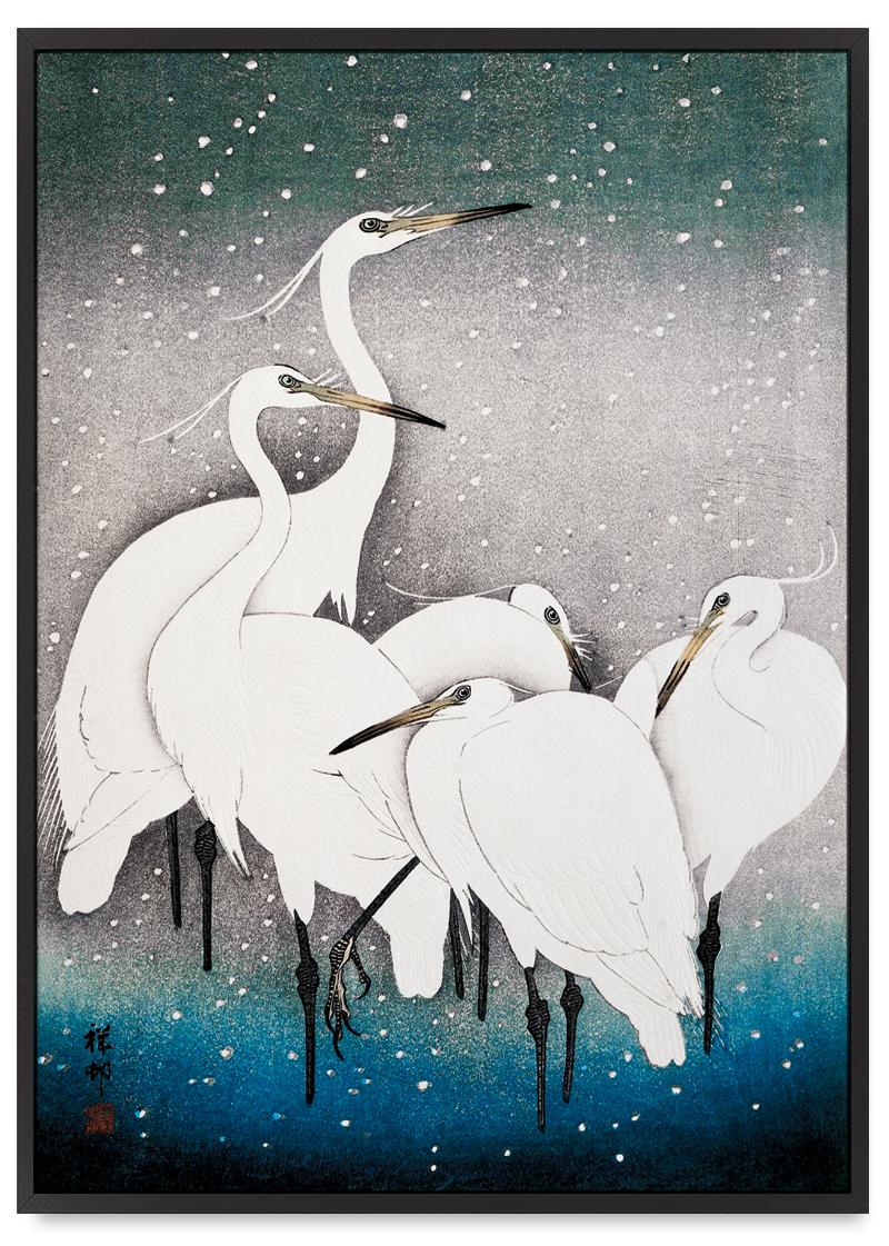 

Plakat stado ptaków japońskie plakaty 21x30 cm