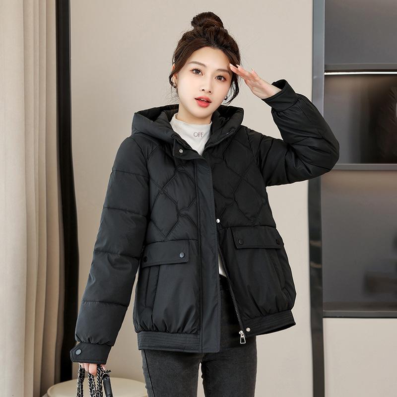 Windproof Lightweight Hooded Thickened Fluffy Warm Cold Loose Short Section of High-quality Fabric Casual Sports Jacket Cotton Jacket Coat