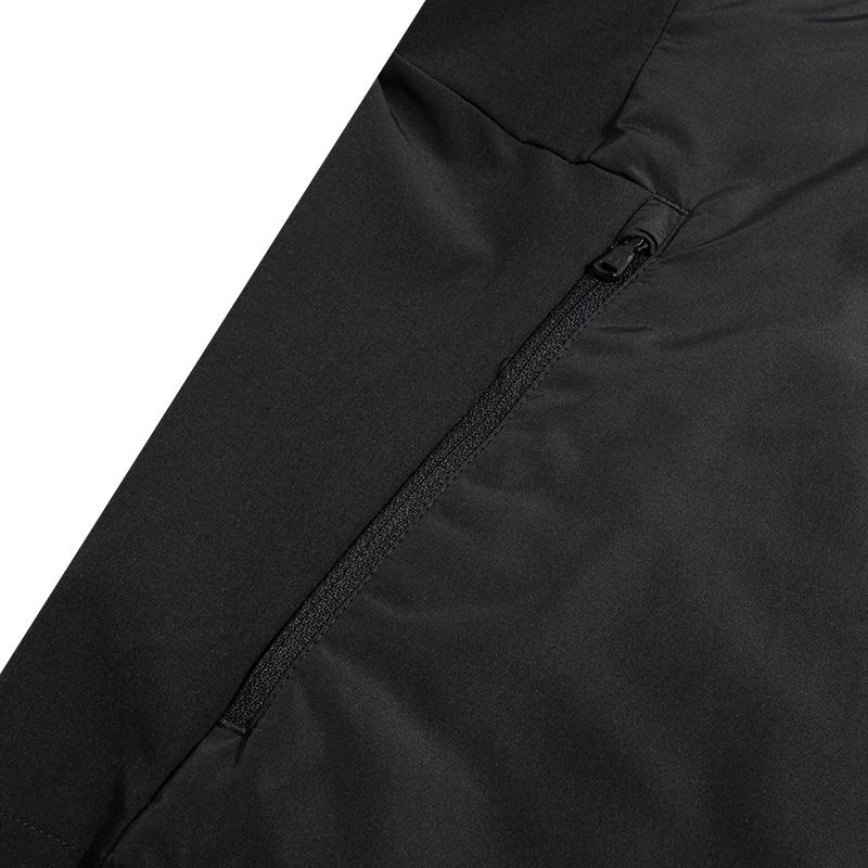 Under Armour Cg Reactor Vlap Golf Hybrid Solid Logo Print Sports Casual Stand Collar Warm Cotton Jacket Men Jacket Black 1364642-002