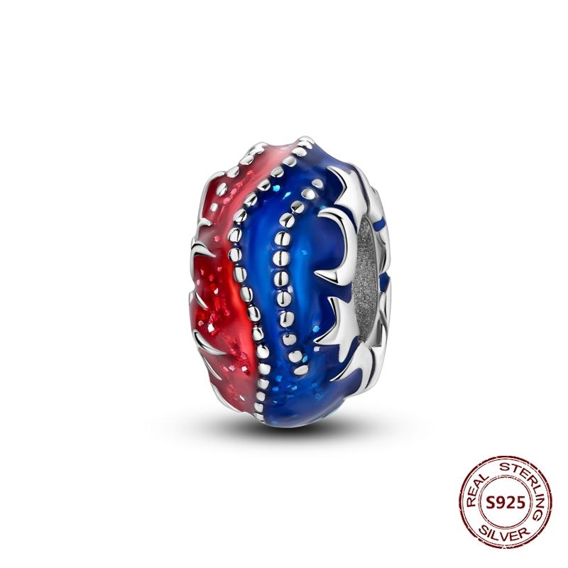 Copper Buckle Copper Charm Blue Star Moon Bead Butterfly Suitable For Original Bracelet Zircon Fine Diy Jewelry