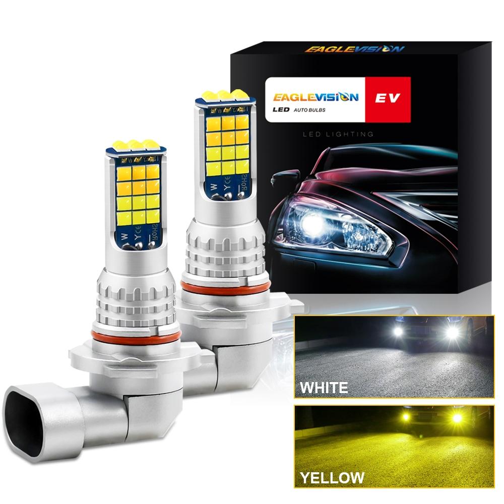 2pcs 110W H3 LED Fog Light Bulbs Lamp 6000K White 3000K Amber Yellow Plug & Play 2pcs 110W H3 LED Fog Light Bulbs Lamp 6000K White 3000K Amber Yellow Plug & Play