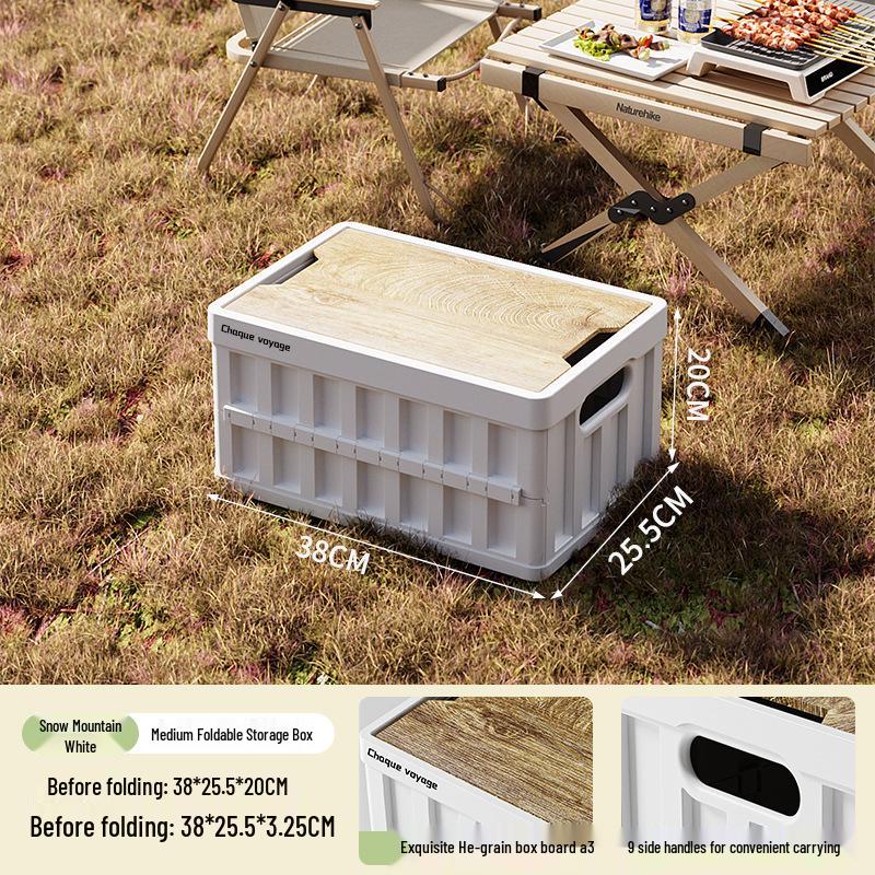 

Уличный походный ящик для хранения с боковой загрузкой и деревянной крышкой для багажника автомобиля