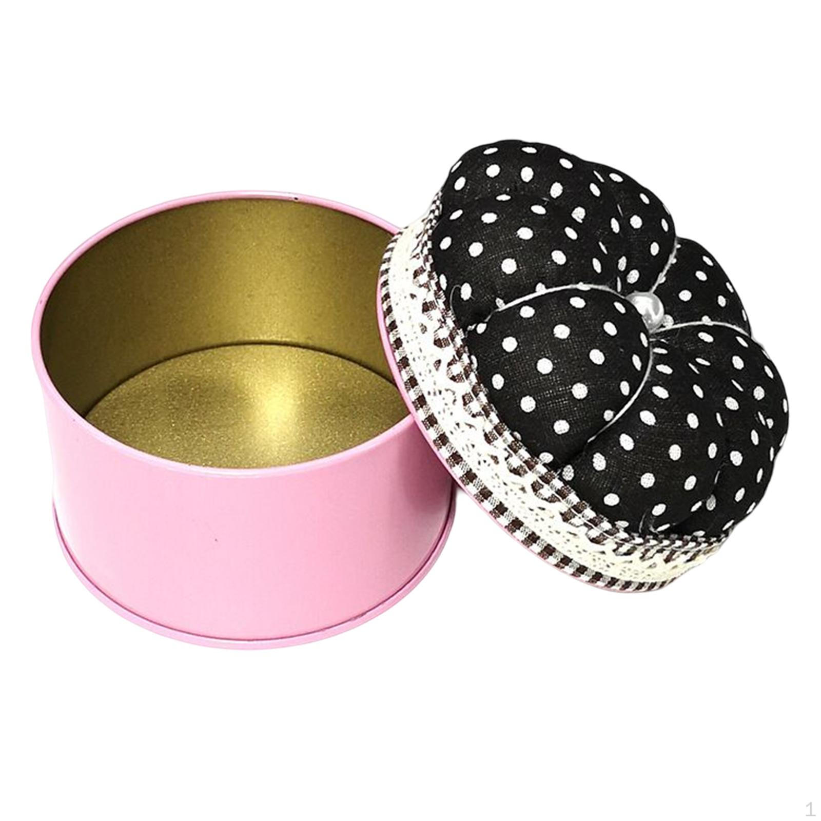 Игольница с цветочным узором и органайзером-футляром, держатель, подушечка 7,6 см, игольница для дома Black