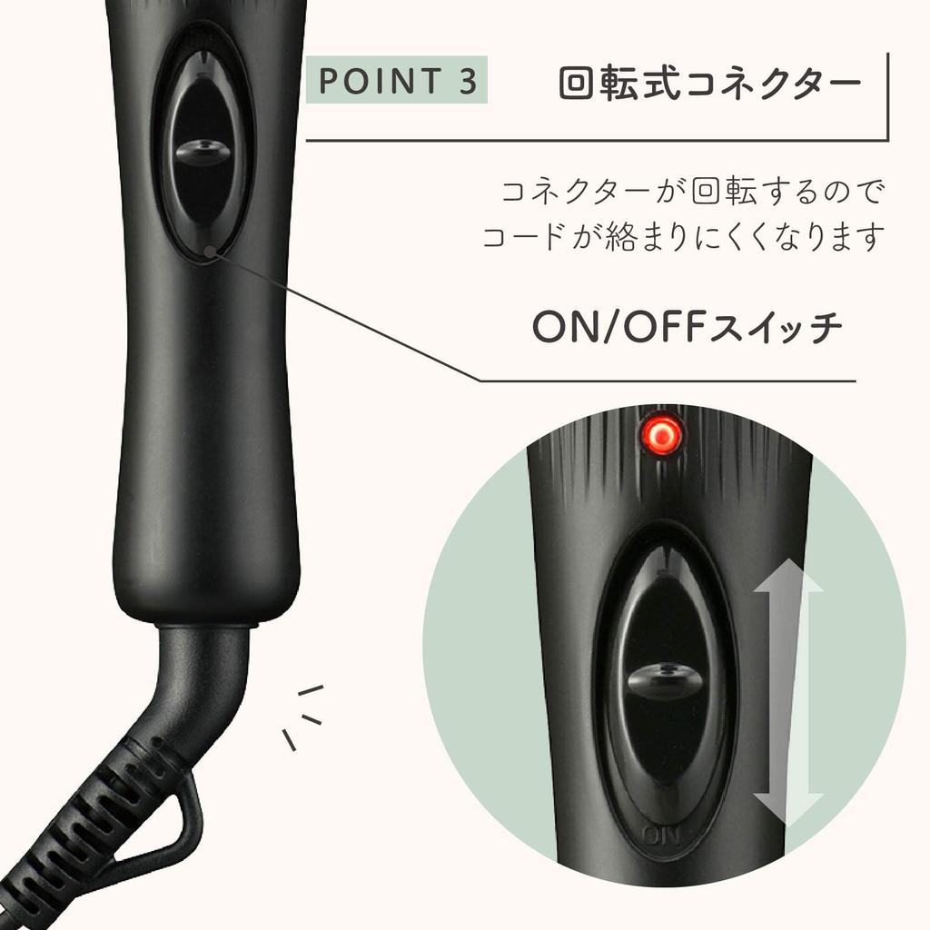 OHM Denki Iberis Lockenstab Lockenstab Lockenstab Haarglätter 25mm Rosa HB-HI703C-25 00-5697 OHM