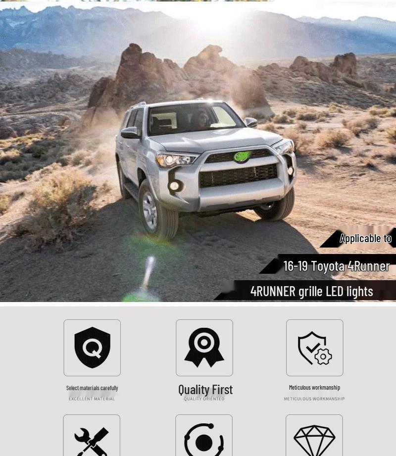 4Runner Center Grille Yellow Lights (2016-2022 Models)