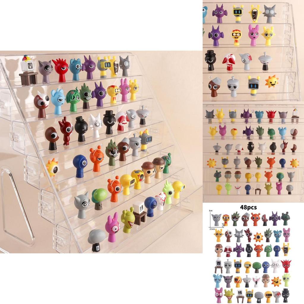 Sprunki Tier Spieluhr Sammlung Pvc Spielzeug für Kinder Spielzimmer Dekoration