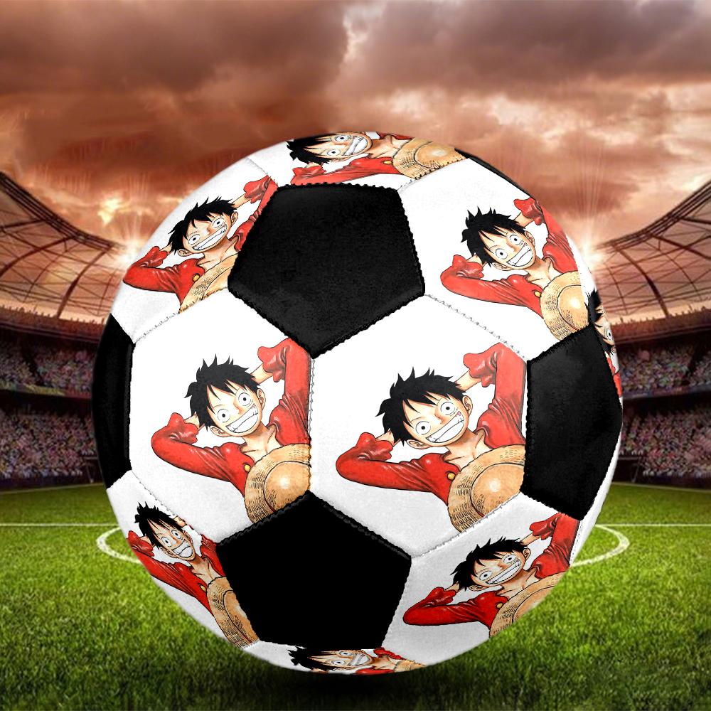 1pc ONE PIECE Luffy Football Soccer Ball Size 5 Indoor Soccer Ball Fashion Colorful  Backyard Game -Great For Sports Fans Gift HE28