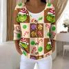 Women's Fashion Long Sleeve Christmas Snowman Snowflake Print Jacket Cardigan