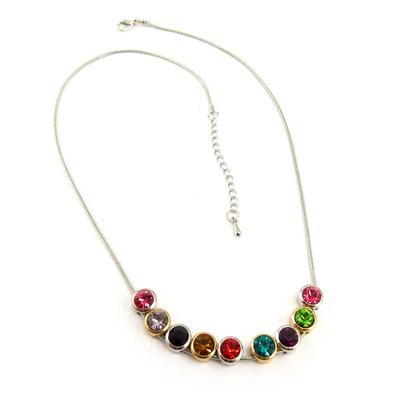 [R6962] - Designer Necklace 'Scarlett' Tutti Frutti - 7 Mm