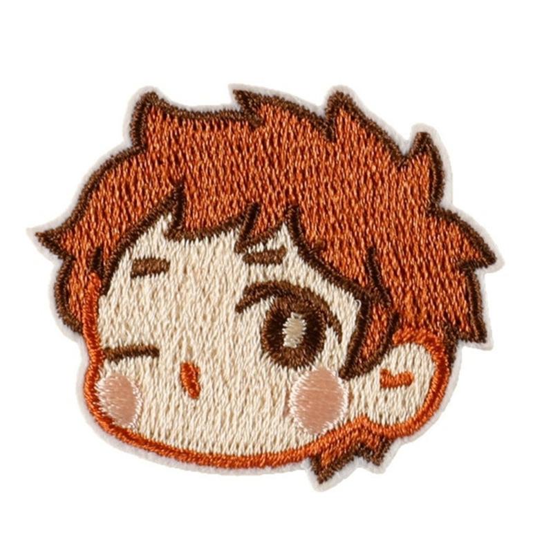 6Pcs Cartoon Iron On Polyester Patches For Kid Clothes Hat Bag Coat Jackets Decorative Adhesive Embroidered Appliques