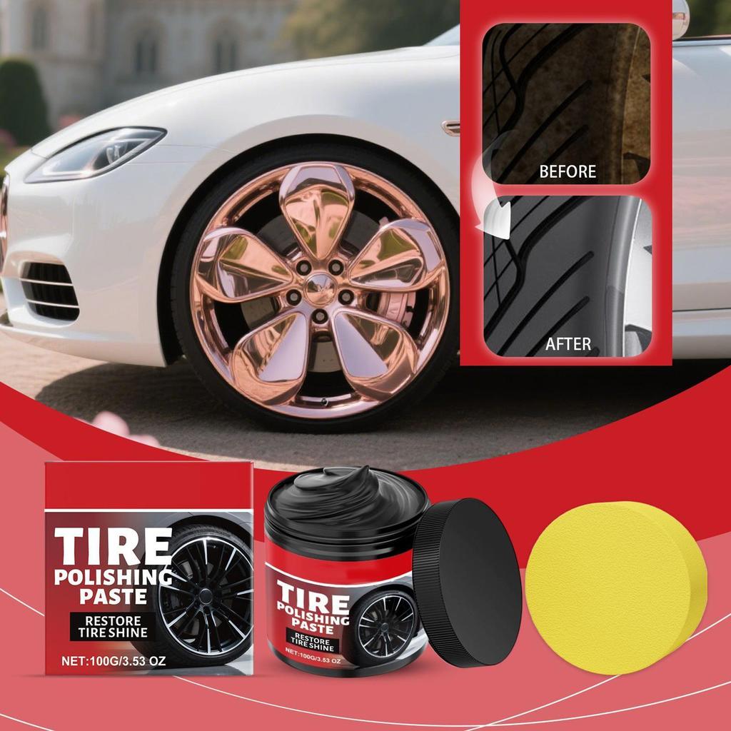 Car Wheel Shine Auto Tire Cleaning Polishing Product Automotive Wheel Protectant For Trucks Sedans RVs SUVs Collectors Dealers