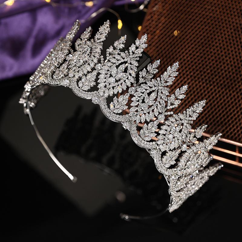 Luxury Wedding Cubic Zircon Tiaras and Crowns Wedding Tiara Bridal Crown Accesorios Para Cabello Bridal Headpieces BC6763