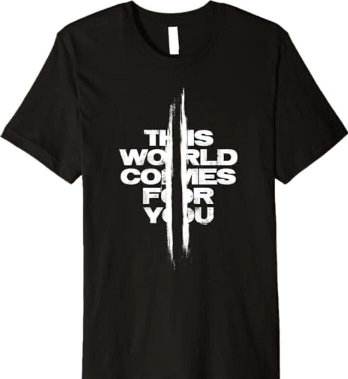 Days Gone This World Comes For You Distressed Chest Logo Premium T-Shirt L