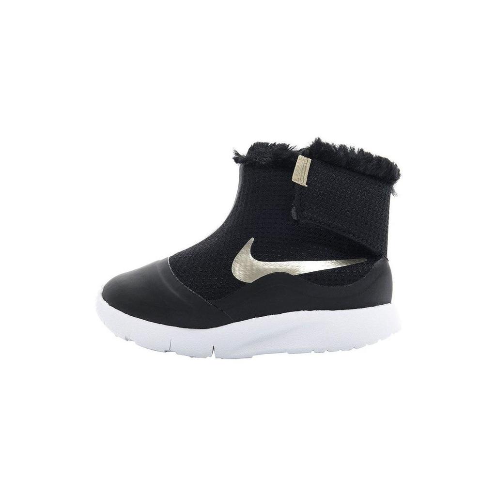 Nike Tanjun Comfortable Versatile Non-Slip Wear-Resistant High-Top Walking Shoes Baby Shoes Black White 922870-008