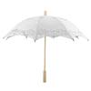 Lace Umbrella Wedding Bridal Parasol Umbrella for Photography Props Wedding SuppliesL White