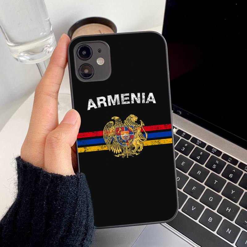 Armenia Armenians Flag Phone Case for Iphone 13 8 7 6S Plus X 5S SE 2020 XR 11 12 Mini Pro XS MAX