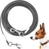 Dvojitá vodítka pro venčení a trénink psů, ocelový drát, odolná, odolná proti prokousnutí, robustní lano pro přivázání psa, pro velké psy, venkovní