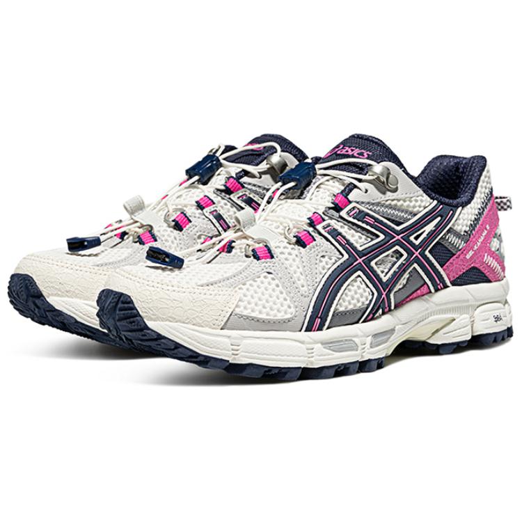 Asics Gel-Kahana 8 Comfortable Durable Breathable Low-Top Casual Trail City Commuting Running Shoes Women sneaker White Pink 1012B634-102