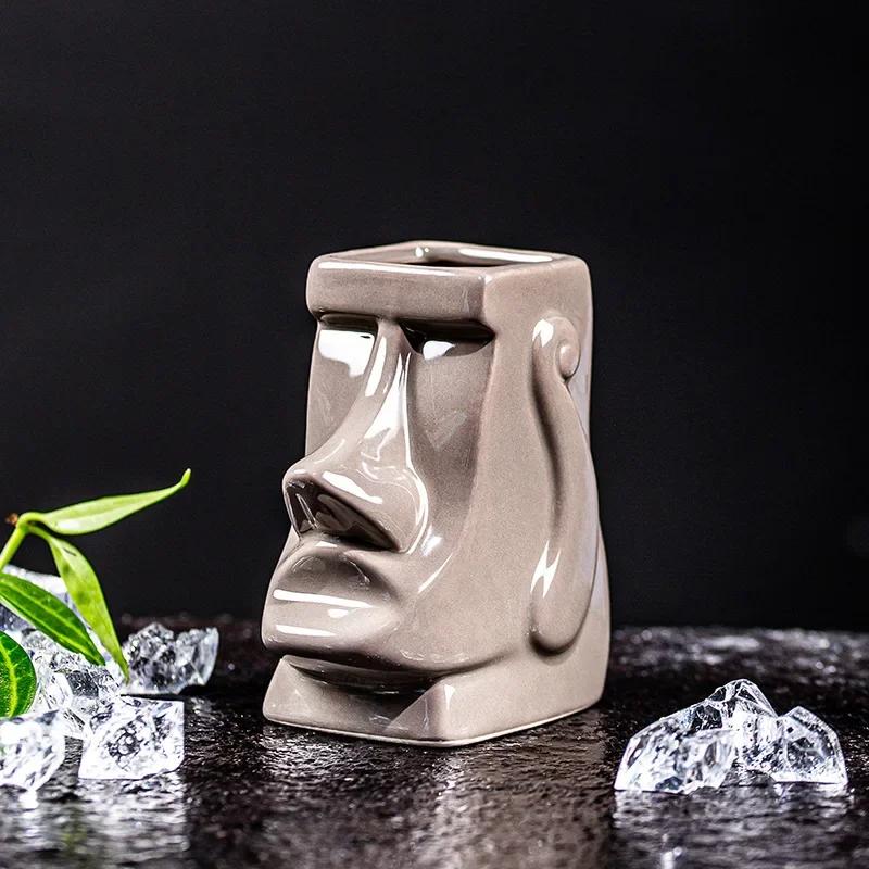 

100 мл кружка Tiki керамическая коктейльная чашка в гавайском стиле креативные чашки Tiki для домашнего декора креативная забавная кружка кружка для пива роскошные подарки 100ml