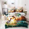 Luxury Sunset Surfing Duvet Cover for Teens Boys Girls Adults Summer Beach Theme Bedding Queen King Size Gift