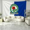 Arazzo da Parete Blackburn Rovers Appeso Estetico alla Parete Coperta in Tessuto Stampato Arazzi Decorativi per Camera da Letto Soggiorno Decorazioni per la Casa