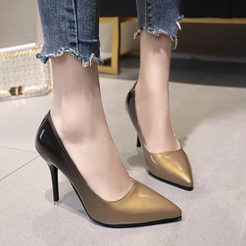 Модные туфли на высоком каблуке — фото 5