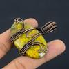Bumblebee Jasper Pendant, 999 Copper Wire Wrapped Gemstone Jewelry, Handmade Pendant, For Mother Day