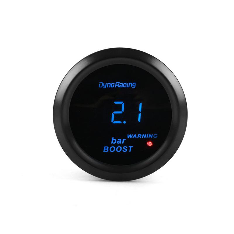 2" 52MM Blue LED Digital Turbo Boost Meter BAR Type Auto Turbo Pressure Gauge Complete With Sensor
