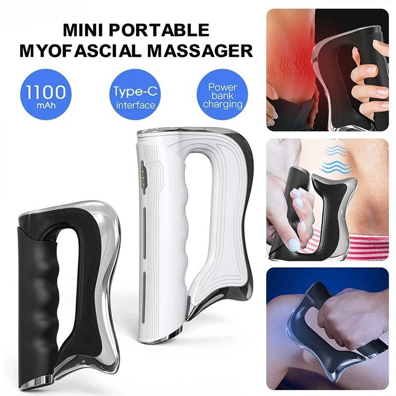 Elektrikli Fasiya Tabancası Kas Stimülasyonu Masajı Kas Gevşetici Mikroakım Titreşim Isıtmalı Vücut Kazıyıcı Masaj Aleti Sağlık Bakımı Hediyesi