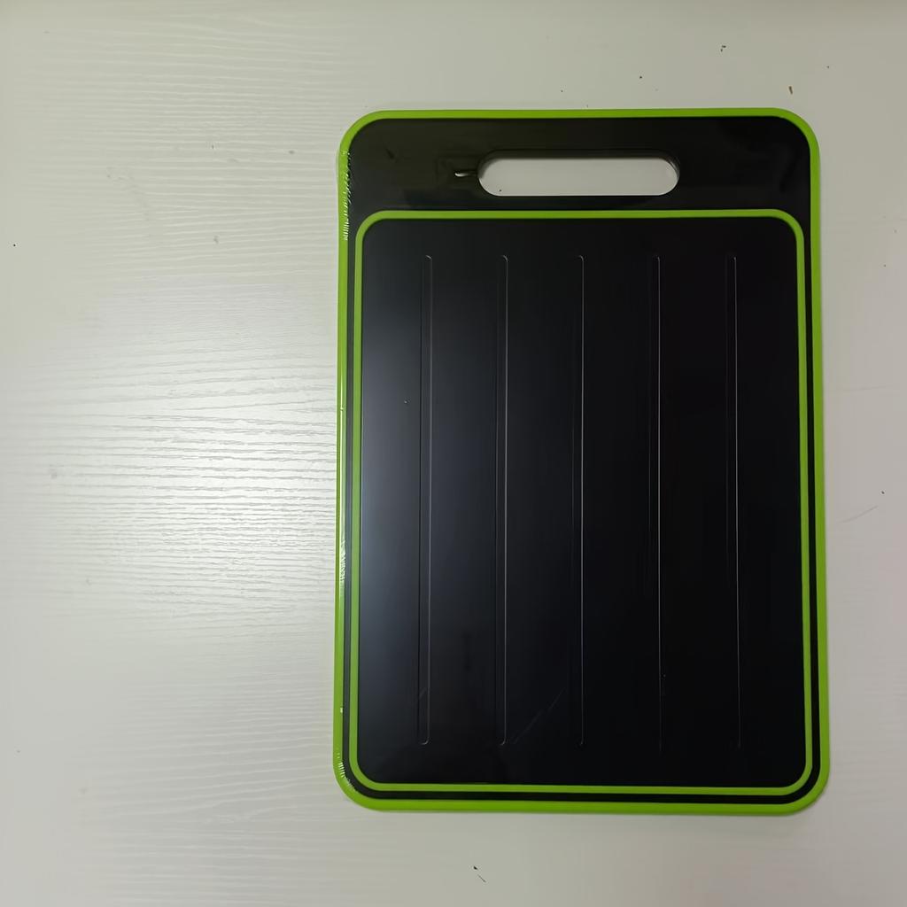 1 kus Multifunkční hliníková krájecí deska, Oboustranný rozmrazovací tác s vestavěným struhadlem a ostřičem nožů, Bezpečné pro styk s potravinami,