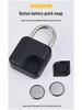 Waterproof Anti-Theft Fingerprint Smart Padlock - Stainless Steel Outdoor Lock