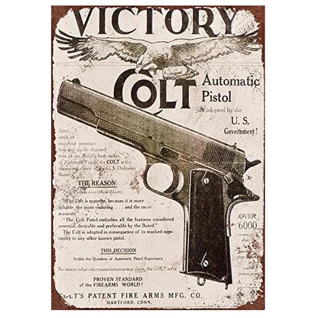 Victory Colt Metal Tin Signs  Vintage Wall Decoration Art Posters for Man Cave Home Cafe Garden Club Bar Pub  Iron Painting W