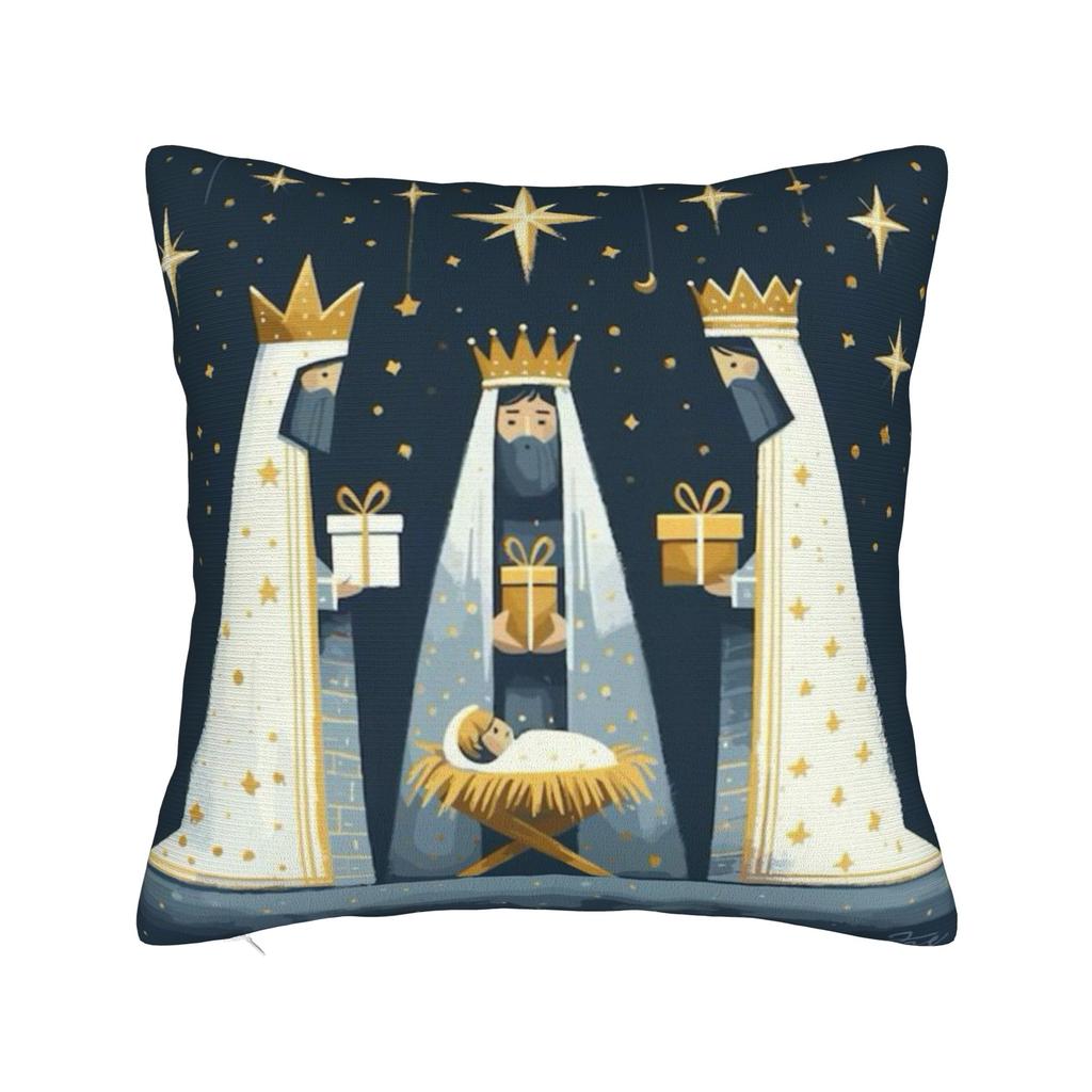 Día de los Reyes Magos Epifanía Three kings Pillow Cover Printed Cushion Cover Decor Throw Pillow Case Cover Home Multiple Sizes