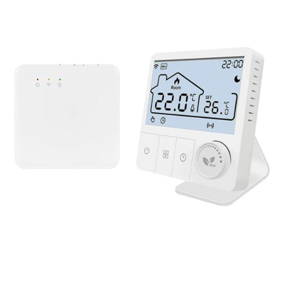 WIFI Smart Thermostat for Gas Boilers and Electric Floor Heating with Child Lock and Weekly Programmable Settings