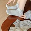 Dachshund Embroidery Women's Summer Boat Socks - Breathable, Thin, Cotton, Japanese College Style Crew Socks