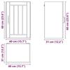 VidaXL Armoire murale de cuisine Lucca sonoma gris bois ingénierie 853793