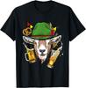 Oktoberfest Goat T-Shirt German Festival Beer Pretzel Graphic Tee Men Casual Trip