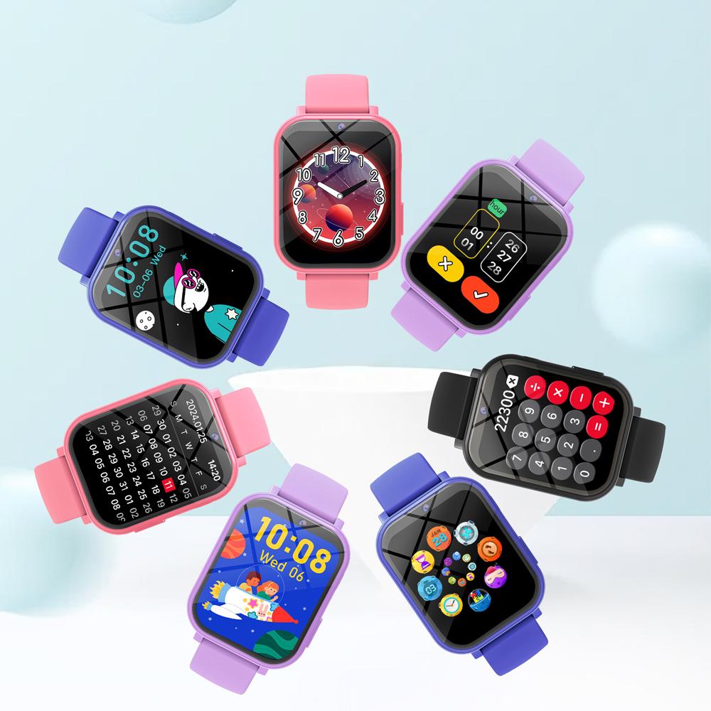 1.83 Inch HD Camera Kids Smart Watch 18 Games Step Counting Sleep Monitoring Alarm Clock Smartwatch Children Boys Girls Gifts
