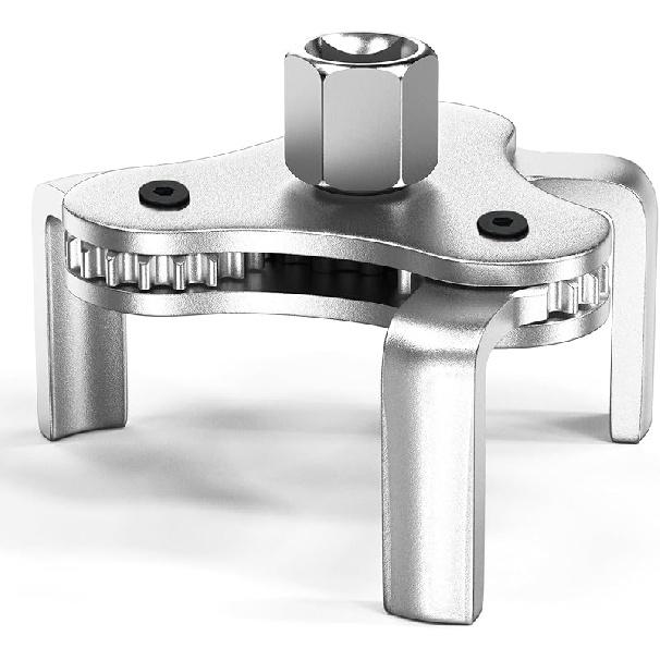 Universal Oil Filter Wrench Adjustable, From 2-1/2 Inch To 4.5 Inch 3 Jaw Oil Filter Removal Tool Set, Efficiency 2 Way Oil Filter Wrench