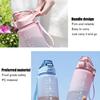 2 Liter Sports Water Bottle With Straw Large Capacity Outdoor Sports Fitness Cup with Time Scale Portable Reusable Water Bottle