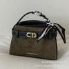 Go Out Handbag Women's 2025 New High-end Retro Suede Shoulder Bag Commuter Messenger Small Square Bag