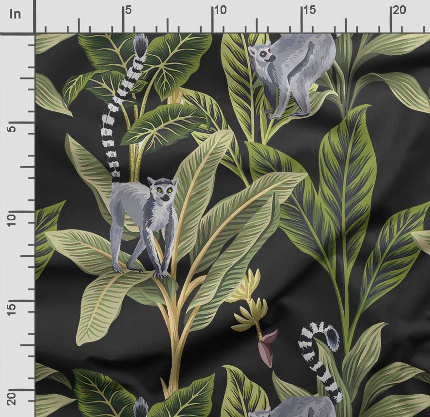 Soimoi Animals Print, Bavlna Cambric, Prošívací tkanina prodávaná The Yard 42 palců široká, bavlněná tkanina střední gramáže, Šicí potřeby,