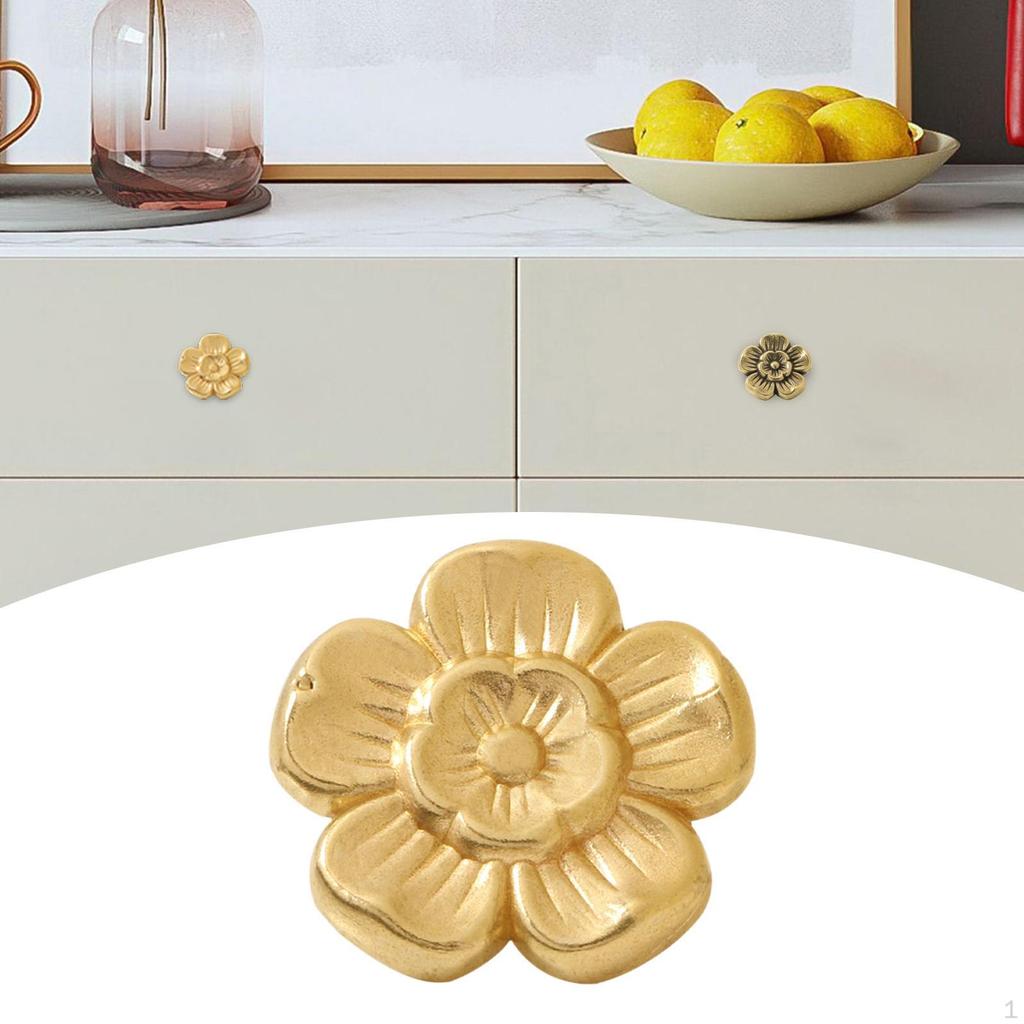 Cabinet Knobs Drawer Handle Knob Brass Door Gold Furniture for Dresser