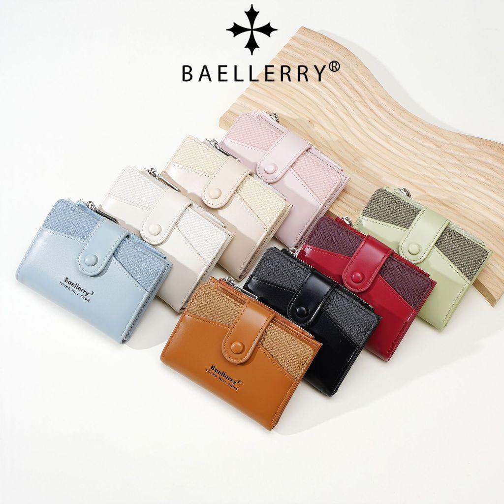 Baellerry Pu Leather Card Holder Wallet For Women With Antitheft Design And Multiple Card Slots