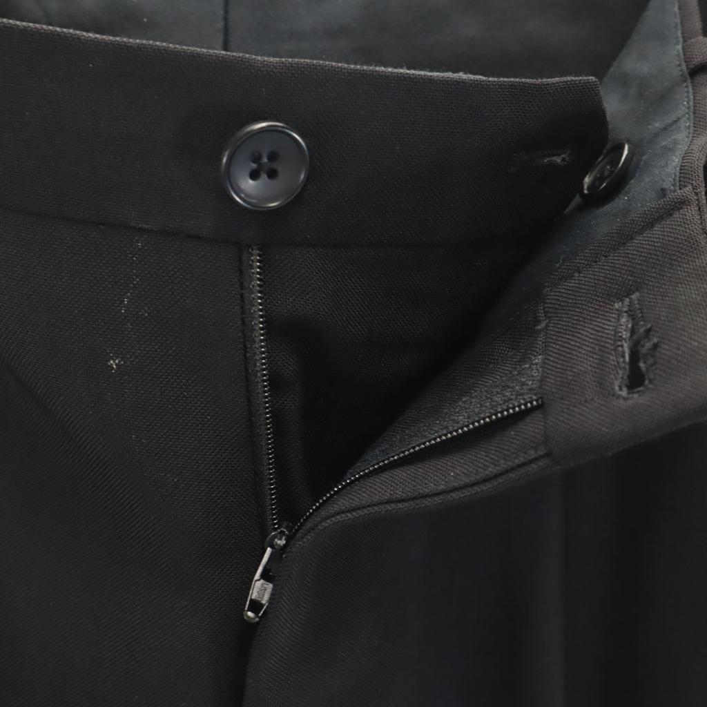 BALENCIAGA Italian rayon blend Slacks pants 44 black Men's Used