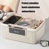 Multipurpose Locking Storage Box with Removable Tray for Home School and Office Privacy Protective Organization