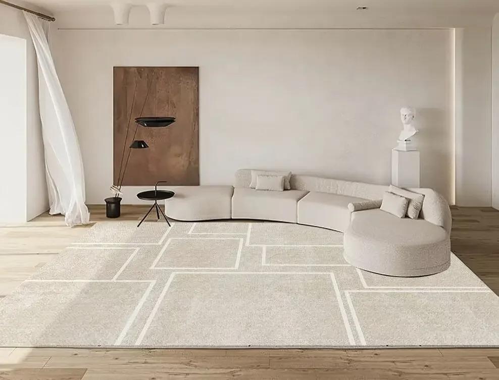 Moderner geometrischer Teppich für Wohnzimmer Minimalismus Dekoration Sofa Großer Bereich Teppiche 200x300 Schlafzimmer Lounge Weiche rutschfeste Fußmatte