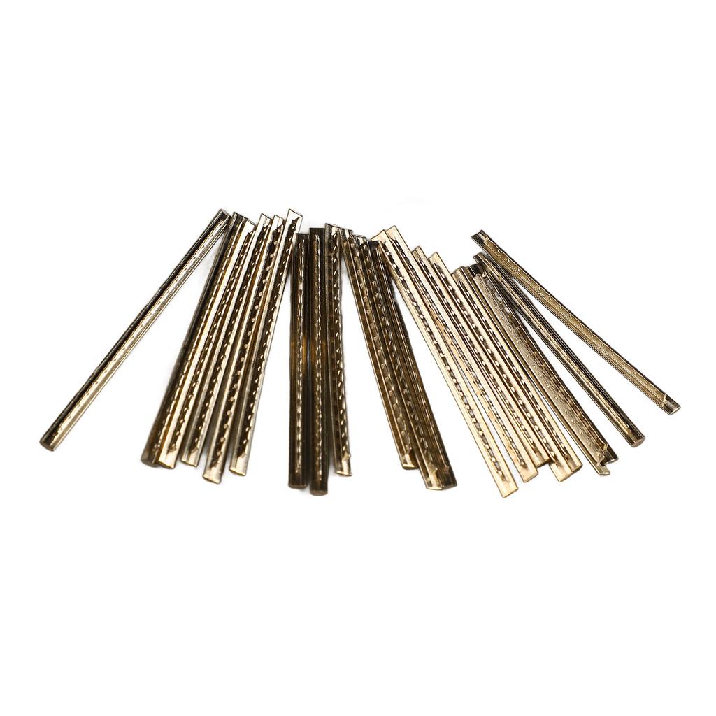 21Pcs Guitar Fret Wire Stainless Steel Guitar Frets Fretwire Replacement Sound Quality Improvement for Bass