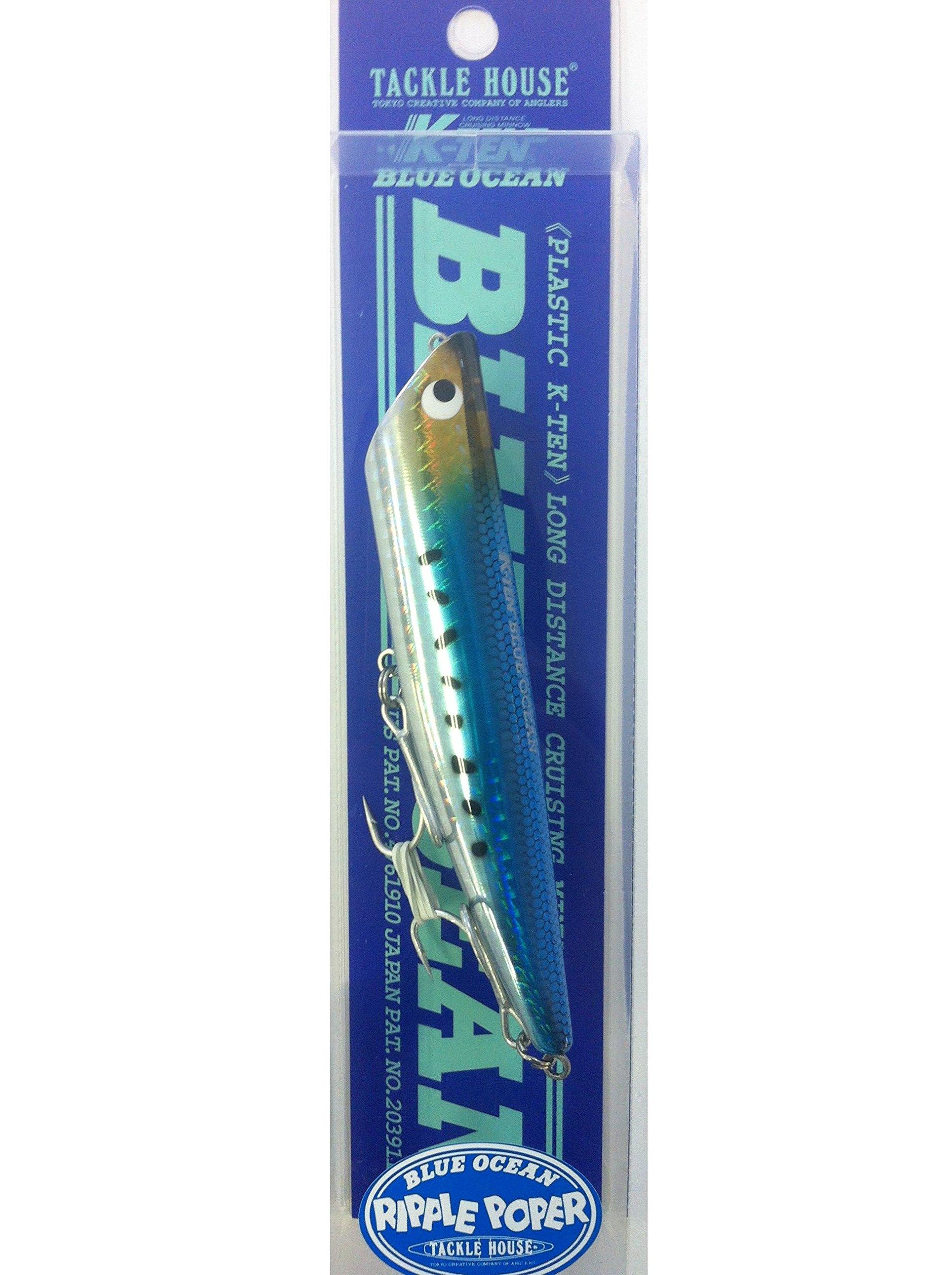 

TackleHouse Popper Blue Ocean Ripple Popper 115mm 21g Sardine BKRP115 Lure K-TEN #111